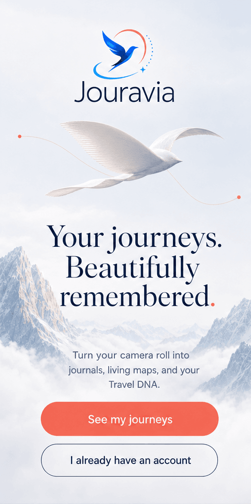 Jouravia welcome screen